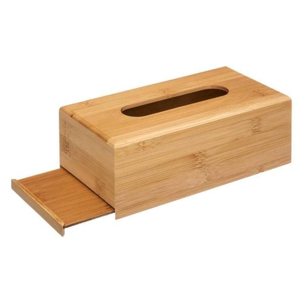 Tissuebox - Bambu - L 23 cm - P 12 cm - H 8,7 cm - Stöttålig mot stötar och fukt