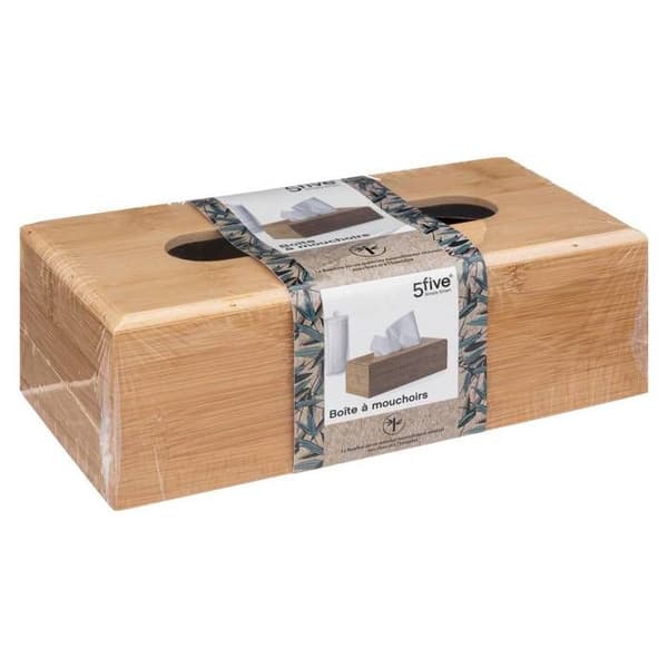Tissuebox - Bambu - L 23 cm - P 12 cm - H 8,7 cm - Stöttålig mot stötar och fukt