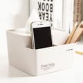 Miniatyrbild 3 av 4: TD® barns vita skrivbordsorganisator förvaringsbox telefonhållare vävnadsdispenser hemdesignpenna