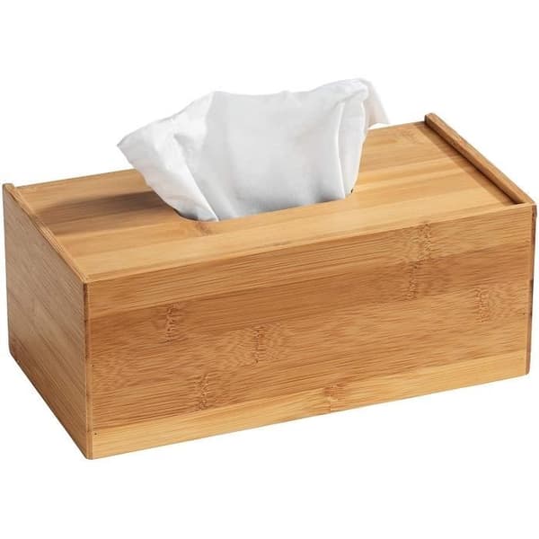 Tissuebox - WENKO - Terra - Bambu - 25x13x10 cm - Brun