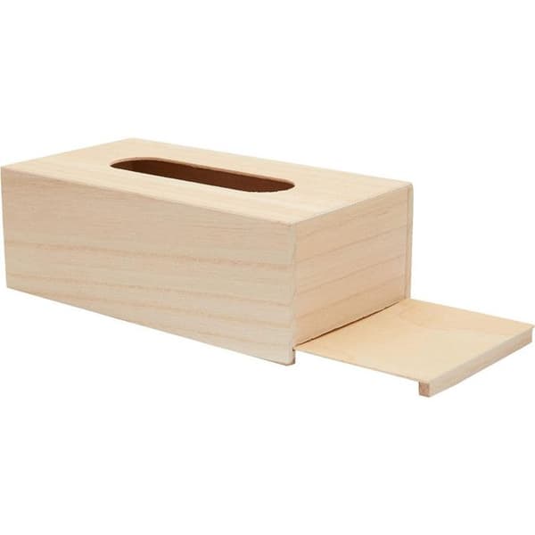 Näsklåda - Dekoration - Trä - 25x13x9 cm - Anpassningsbar - Brun