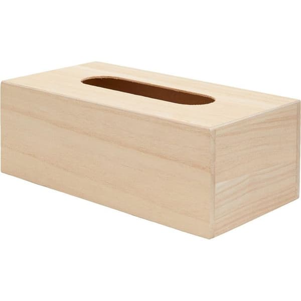 Näsklåda - Dekoration - Trä - 25x13x9 cm - Anpassningsbar - Brun