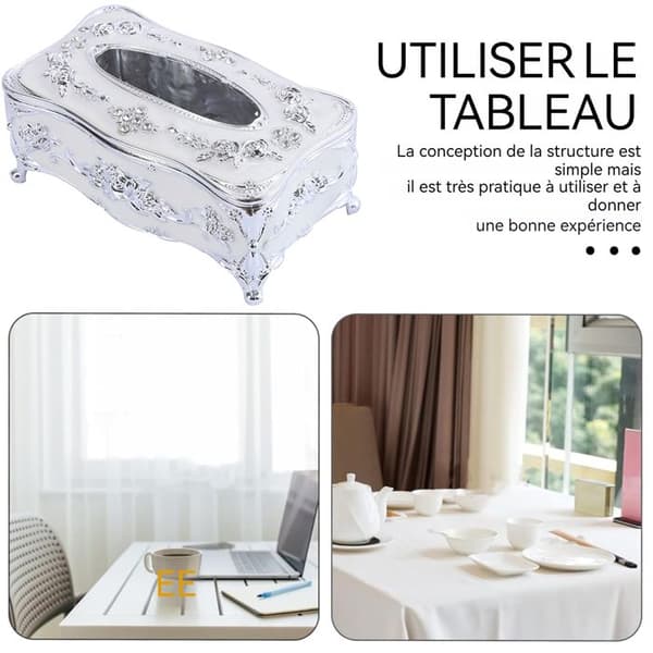 TD® Creative Light Retro Tissue Box Lyx lådlåda Vardagsrum Tissue Storage Box Dekorativa ornament