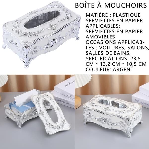 TD® Creative Light Retro Tissue Box Lyx lådlåda Vardagsrum Tissue Storage Box Dekorativa ornament