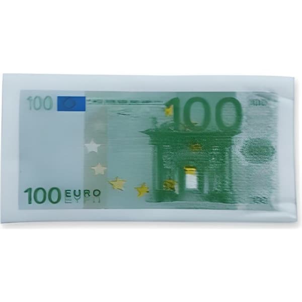 Pappersservetter tryckta med 100 eurosedlar