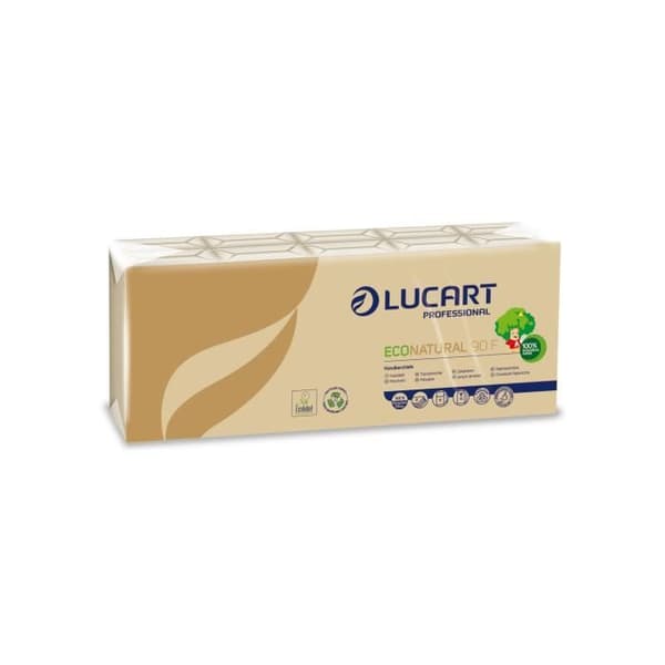 EcoNatural Paper Tissues 9 förpackningar om 10 - LUCART - GENERIC - Vuxen - Blandat