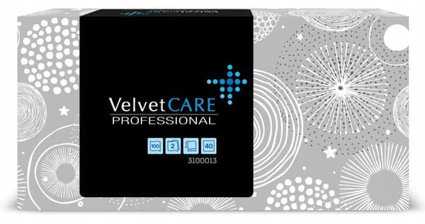 Servietter i æske Velvet 2W 100stk.