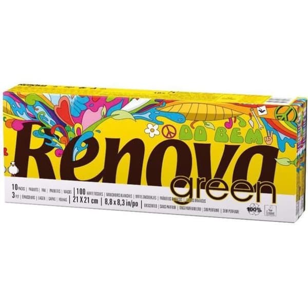 Rénovagreen näsdukar 10x10 fodral