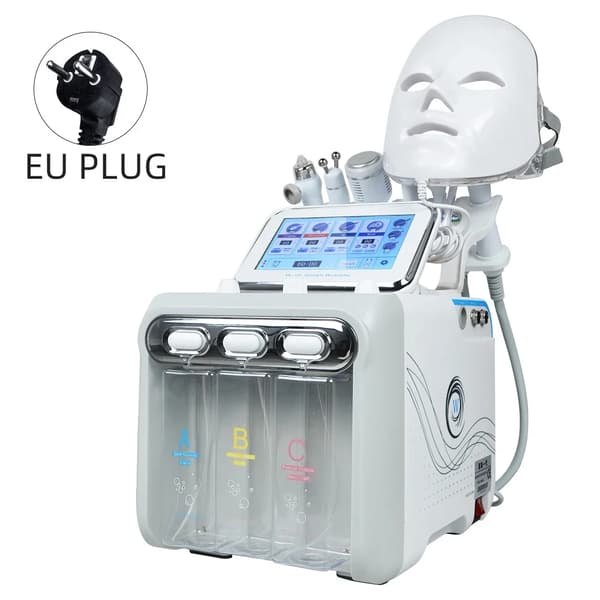 Skønhedshudplejemaskine, 7 i 1 funktionalitet, CE-certificeret,EU-stik