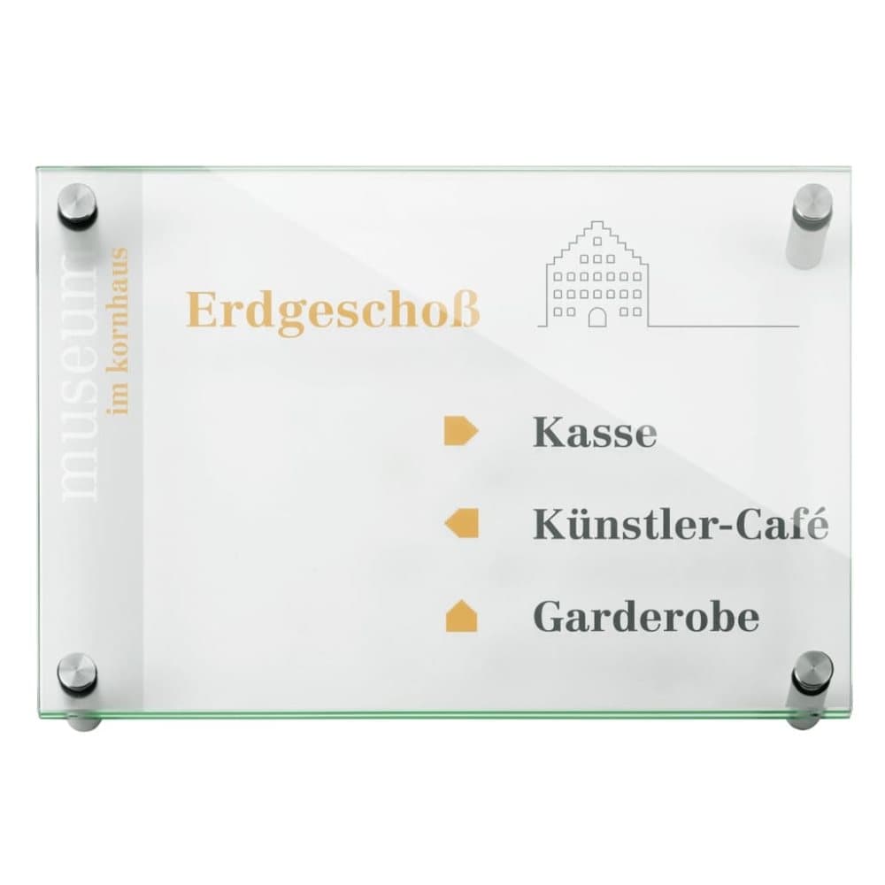 MOEDEL Informationsskylt Galerie A4