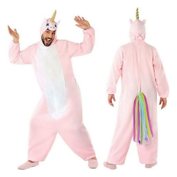 Maskeraddräkt vuxna Enhörning Rosa (2 Pcs) M/L