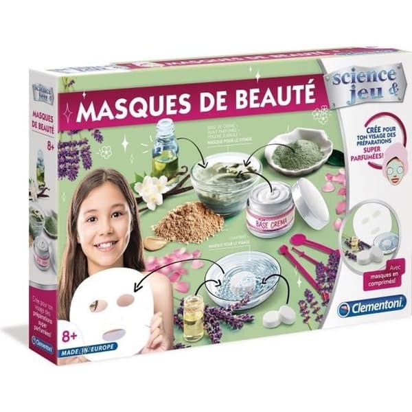 CLEMENTONI Science &amp; Jeu - Skönhetsmasker - Vetenskapligt spel