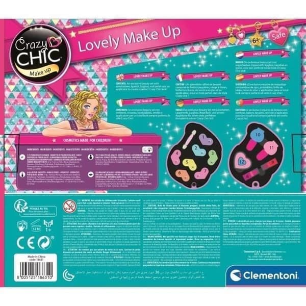 Clementoni - 18643 - Unicorn Makeup Palette (A2x3)