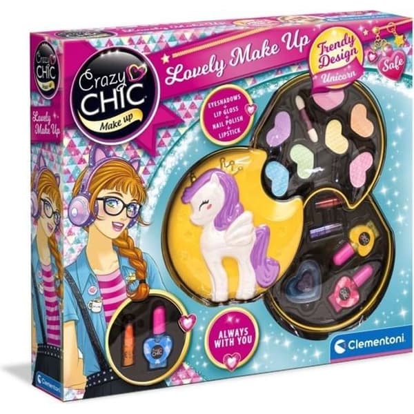 Clementoni - 18643 - Unicorn Makeup Palette (A2x3)