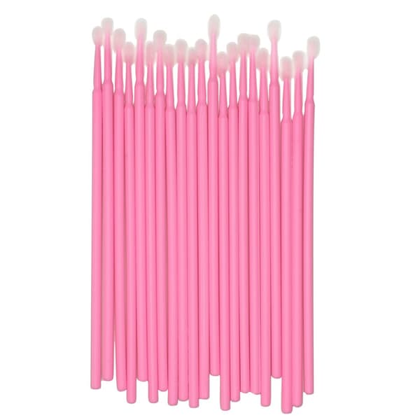 NAIL4U Luddfria mikroapplikatorer i påse - Rosa - 100 stycken