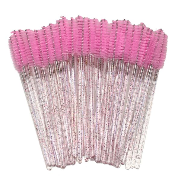 NAIL4U Ripsiharjat - Vaaleanpunainen ja glitteriä - 50 kpl