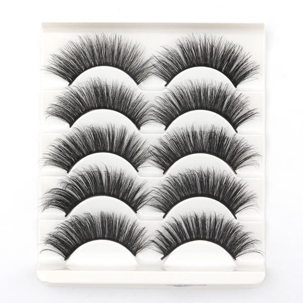 5 par falske øyevipper - 6D faux mink - G203
