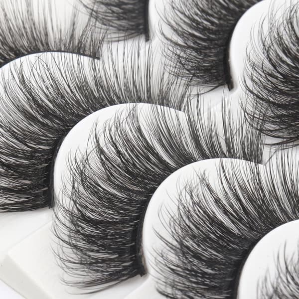 5 par falske øyevipper - 6D faux mink - G203