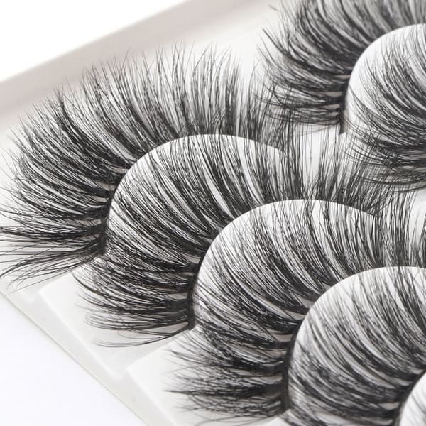 5 par falske øyevipper - 6D faux mink - G205