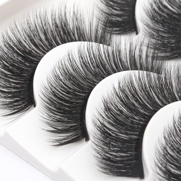 5 par falske øyevipper - 6D faux mink - G206
