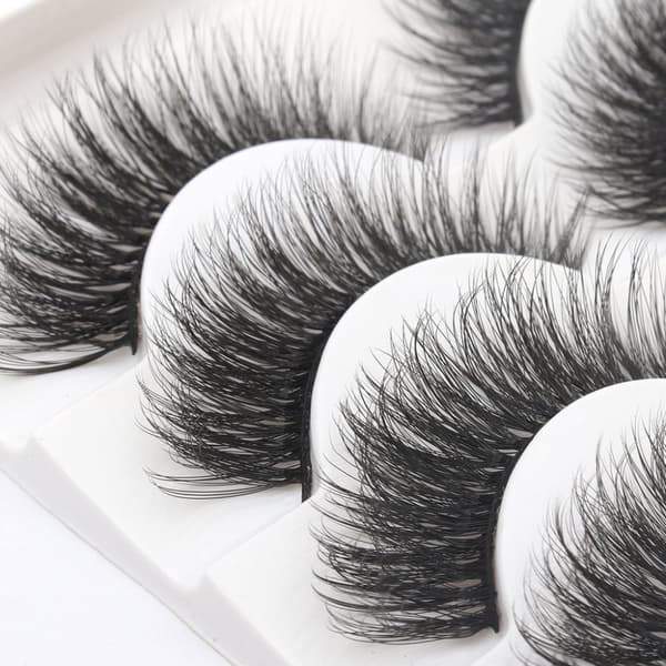 5 par falske øyevipper - 6D faux mink - G207