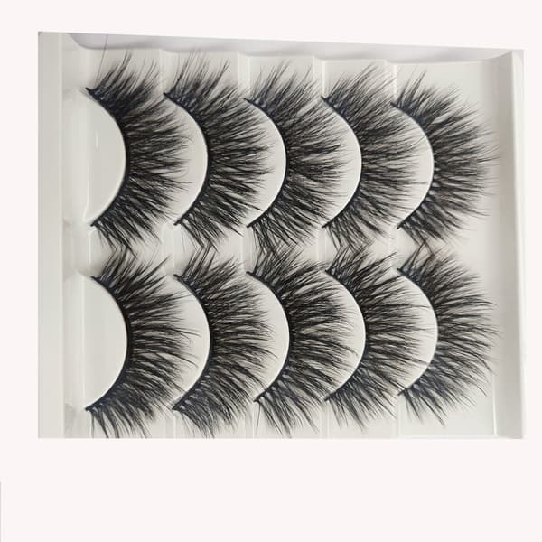 5 par falske øyevipper - 6D faux mink - G219