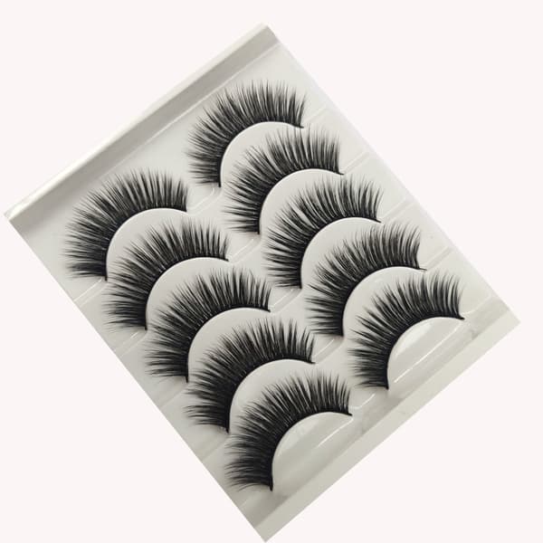 5 par falske øyevipper - 6D faux mink - G226