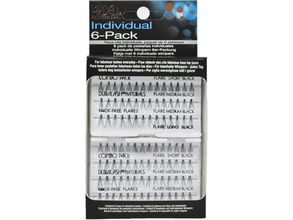 ARDELL SET Individual Combo Pack set of 56 eyelashes Black x6