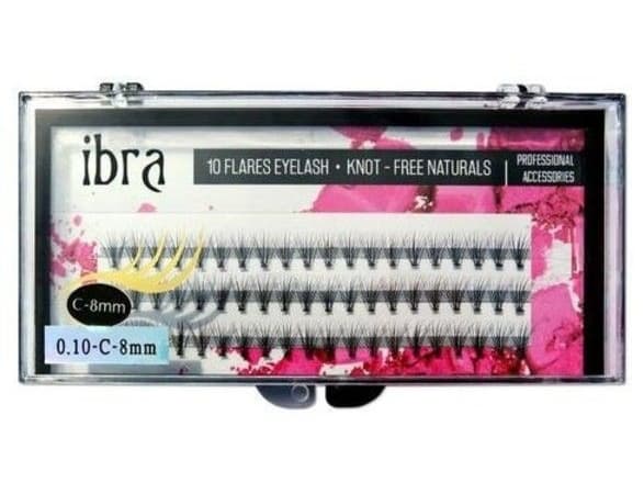 IBRA_Plastic eyelash tufts 0.10 C-12mm