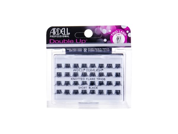 ARDELL Double Trio Individuals Eye Lashes, Short, Black