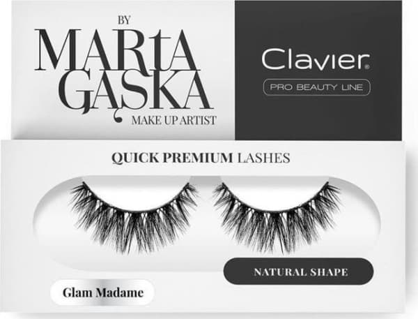 Clavier CLAVIER_Quick Premium Lashes rzęsy na pasku Glam Madame 829