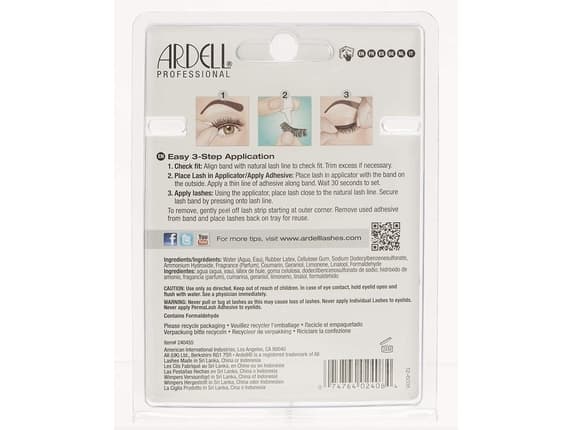 Ardell Natural Starter Kit Demi Black 101 (W) falske øyevipper + lim 2,5 g + applikator