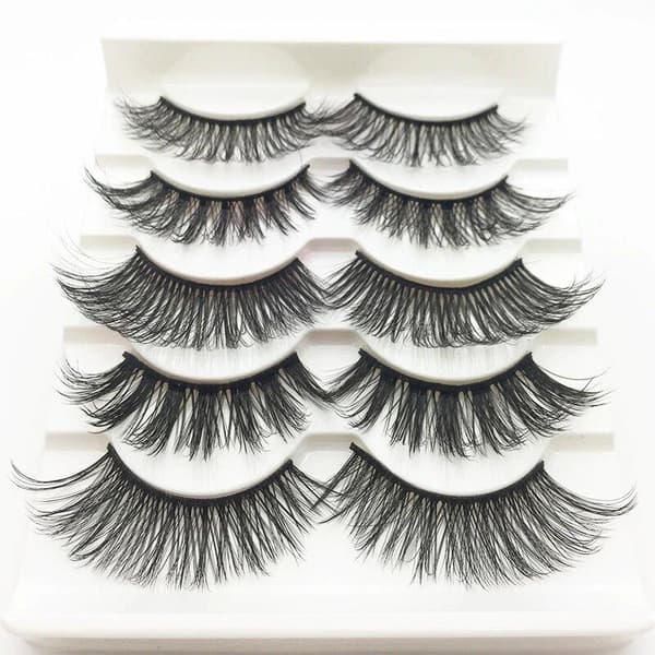 Irtoripset 5 para - 3D faux mink (G-55)