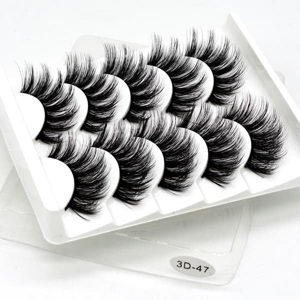 Irtoripset 5 para - 3D faux mink (G-47)