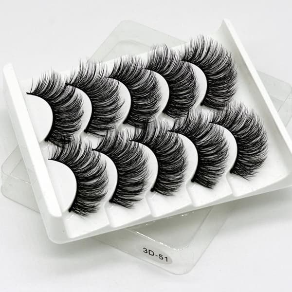 Irtoripset 5 para - 3D faux mink (G-46)