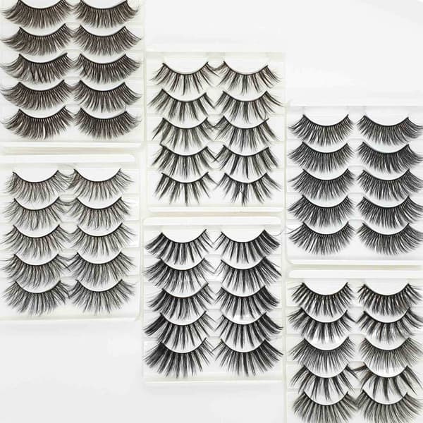 Irtoripset 5 para - 3D faux mink (G-46)