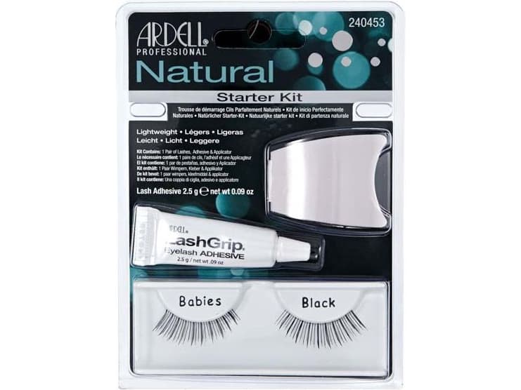 Ardell Natural False Blakstienos Moterims 1 pc (False Blakstienos 1 pair + Adhesive Material On Blakstienos 2,5 g + Applicator)