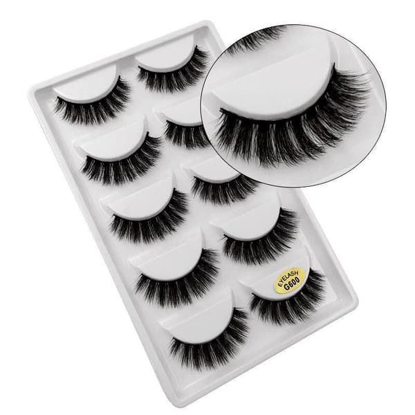 Irtoripset 5 para - 3D faux mink (G-600)
