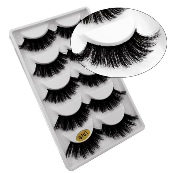 Irtoripset 5 para - 3D faux mink (G-703)