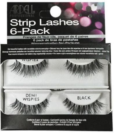ARDELL_Strip Lashes 6-Pack Demi Wispiesl 6 par sztucznych rzęs Black