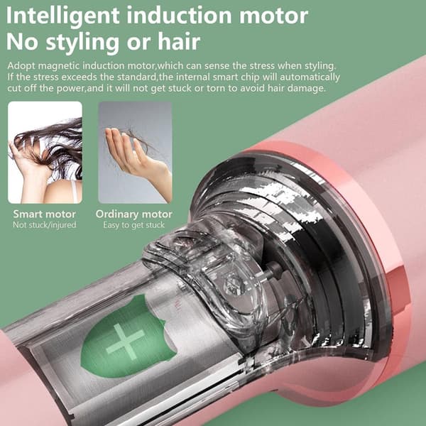 Automatisk hårkrullare rosa