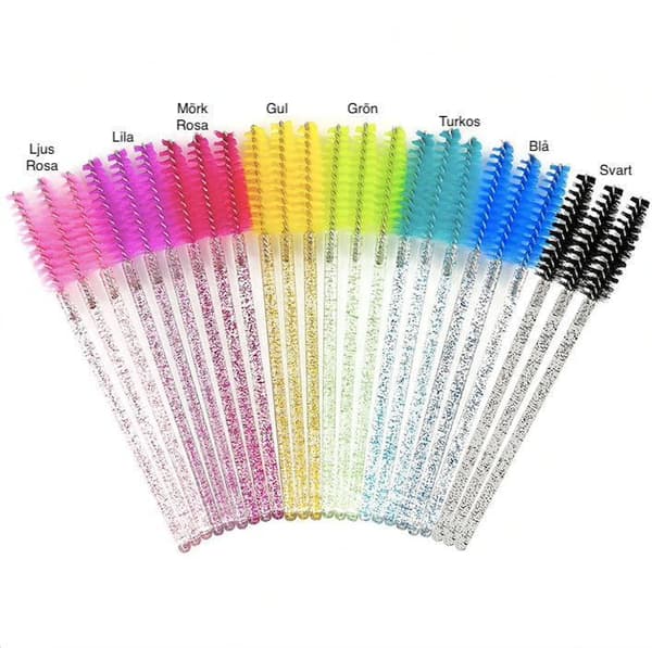 30-pack ögonfransborstar, fransborste, mascaraborste - Mixade