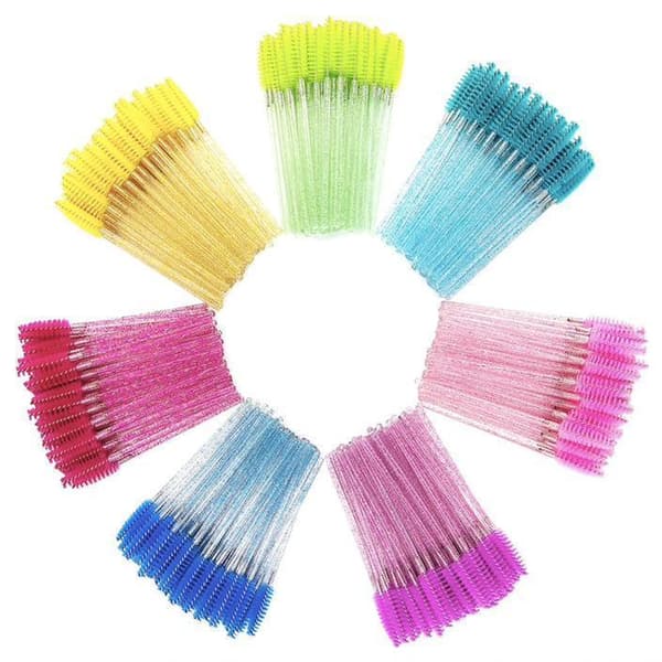 30-pack ögonfransborstar, fransborste, mascaraborste - Mixade