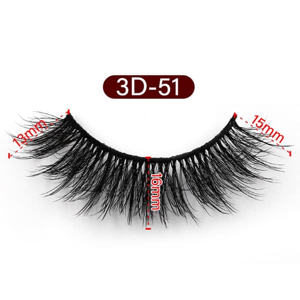 Eleganta 5-Par 3D Lösögonfransar