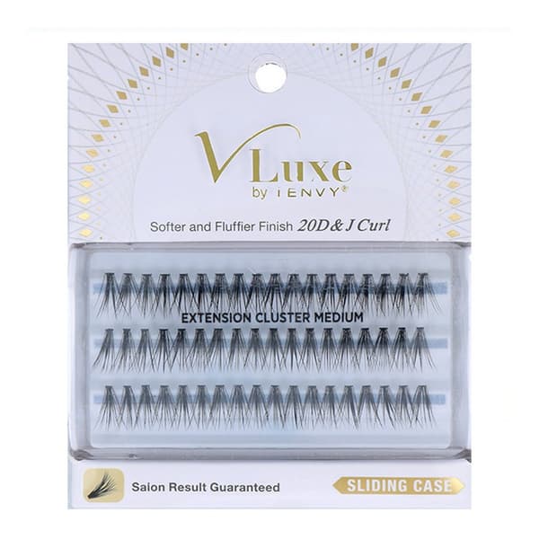 Falske øjenvipper V Luxe Extension Cluster I-Envy Vlei02 Medium