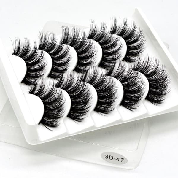 Irtoripset 5 para - 3D faux mink (G-46)