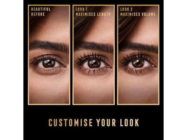 MAX FACTOR Masterpiece 2in1 Lash Wow forlengende og volumgivende mascara 001 Svart 7ml