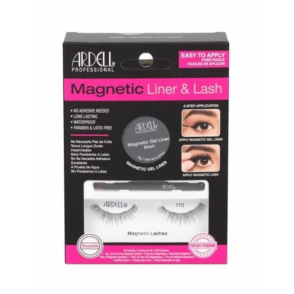 Faux Fransar - Ardell - 110 - Svart - Kit med Magnetgel - Återanvändbara