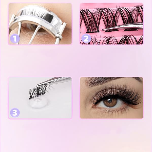 INF Falske øyevipper Multipack - 120 klaser MIX04