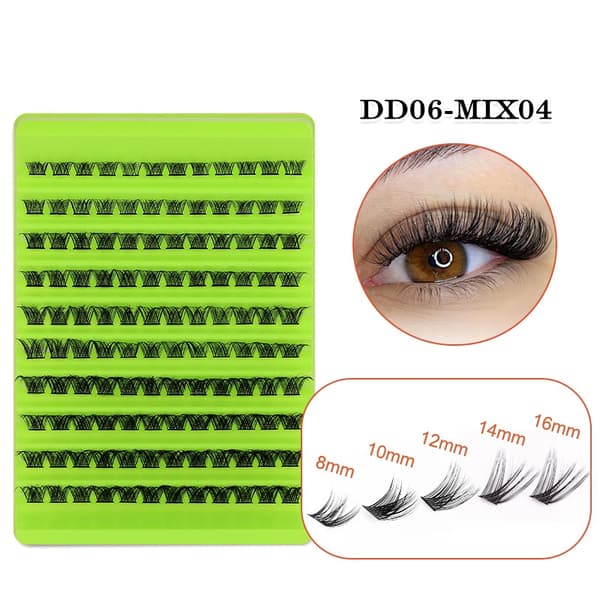 INF Falske øyevipper Multipack - 120 klaser MIX04